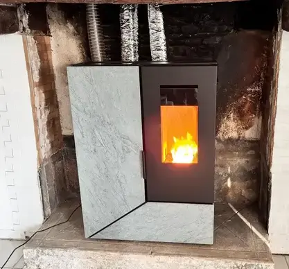 installation de poêle à granulés Hirel-4